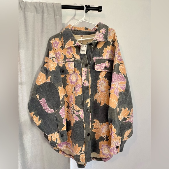 Free People Jackets & Blazers - Free People Ruby Jacket Charcoal Combo NWT